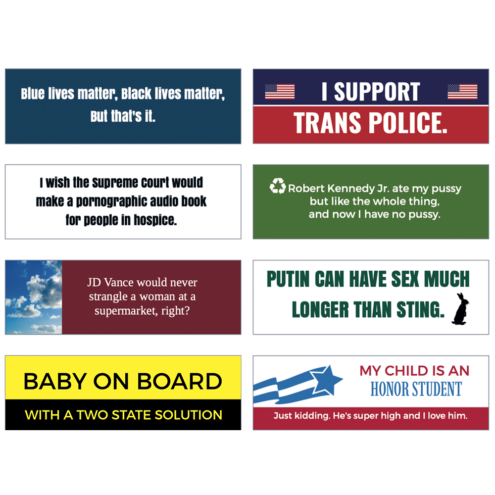 The Bumper Sticker Package