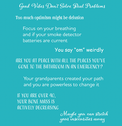 Yoga Mat with Stress-Inducing Mantras