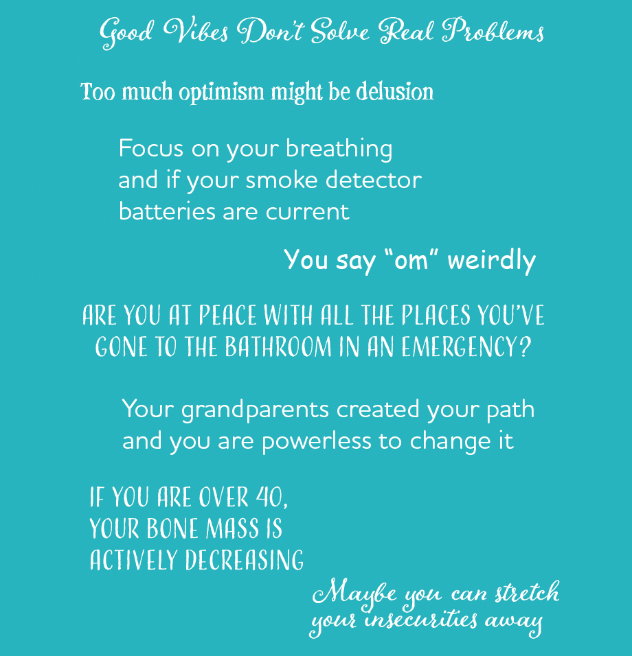 Yoga Mat with Stress-Inducing Mantras