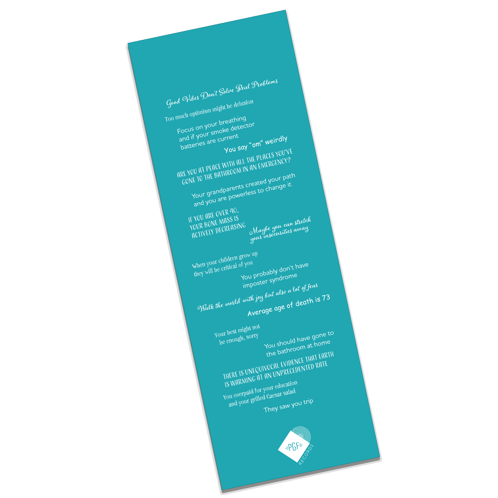 Yoga Mat with Stress-Inducing Mantras